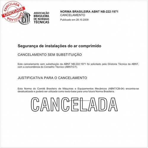 Segurança de instalações de ar comprimido