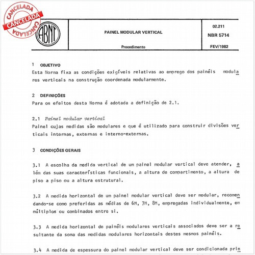 Painel modular vertical