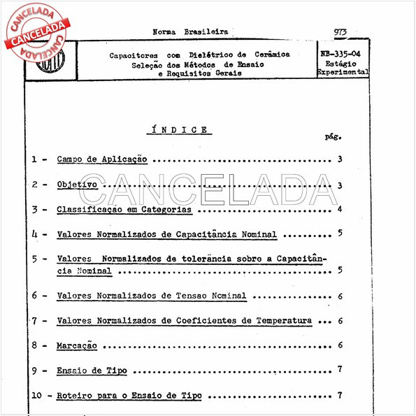 Capacitores com dielétrico de cerâmica - Seleção dos métodos de ensaio e requisitos gerais