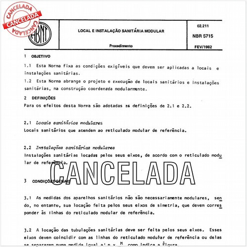 Local e instalação sanitária modular