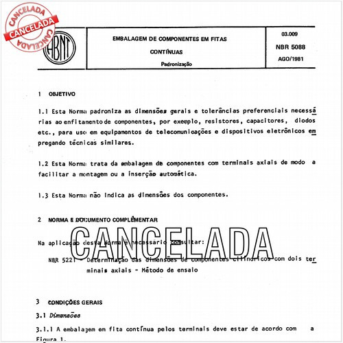 Embalagem de componentes em fitas contínuas