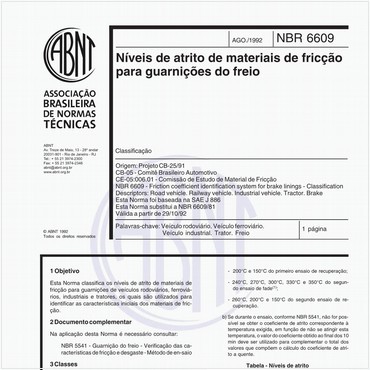 NBR6609 de 08/1992