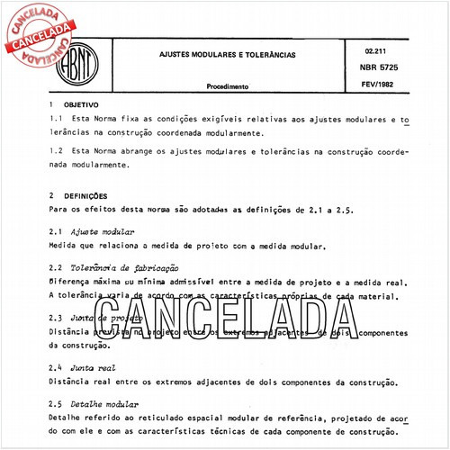 Ajustes modulares e tolerâncias