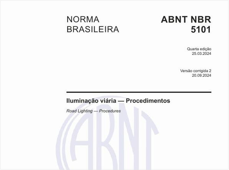 Iluminação viária — Procedimentos