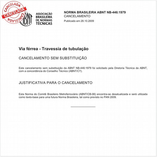 Via férrea - Travessia de tubulação