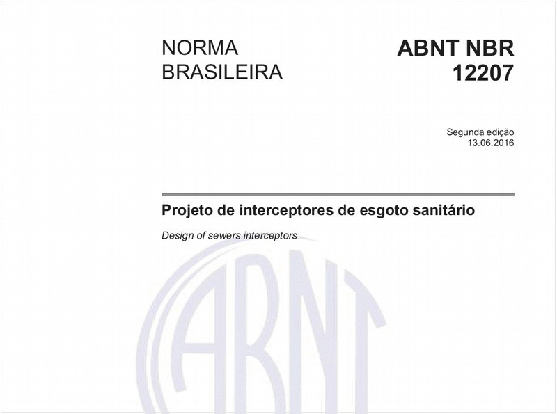 Projeto de interceptores de esgoto sanitário