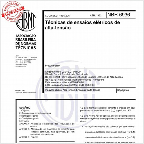 Técnicas de ensaios elétricos de alta-tensão