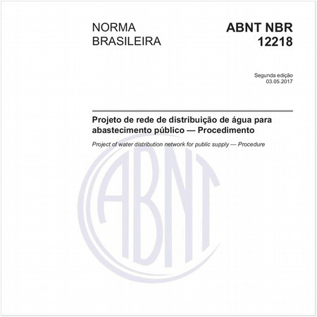 Projeto de rede de distribuição de água para abastecimento público — Procedimento
