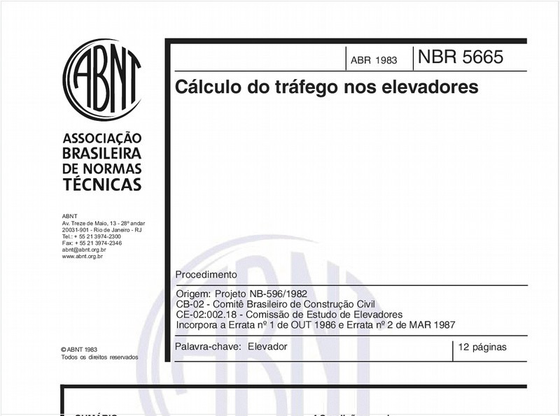 Tráfego nos elevadores