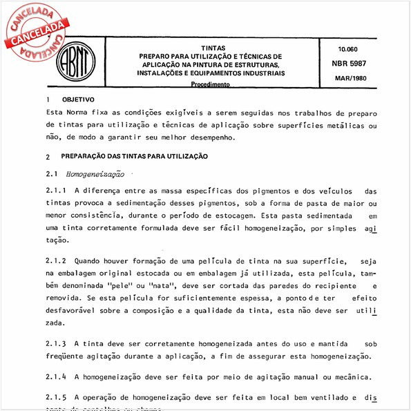 Tintas - Preparo para utilização e técnicas de aplicação na pintura de estruturas, instalações e equipamentos industriais