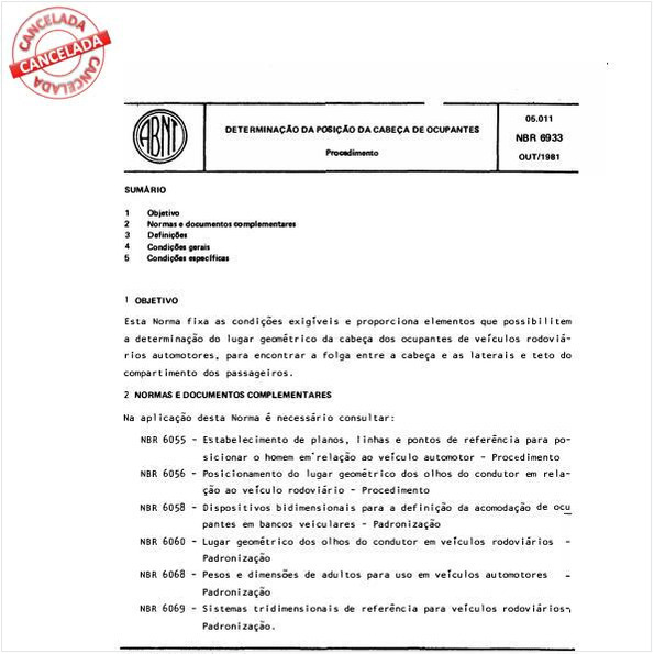 Determinação da posição da cabeça de ocupantes