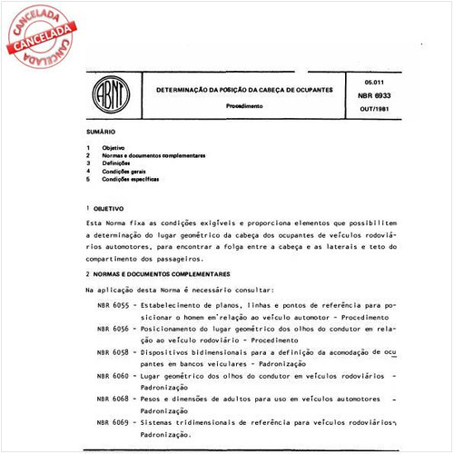 Determinação da posição da cabeça de ocupantes