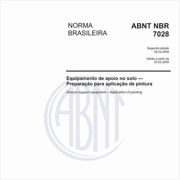 Equipamento de apoio no solo - Preparação para aplicação de pintura