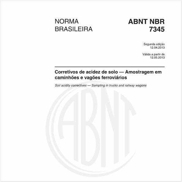 Corretivos de acidez de solo — Amostragem em caminhões e vagões ferroviários