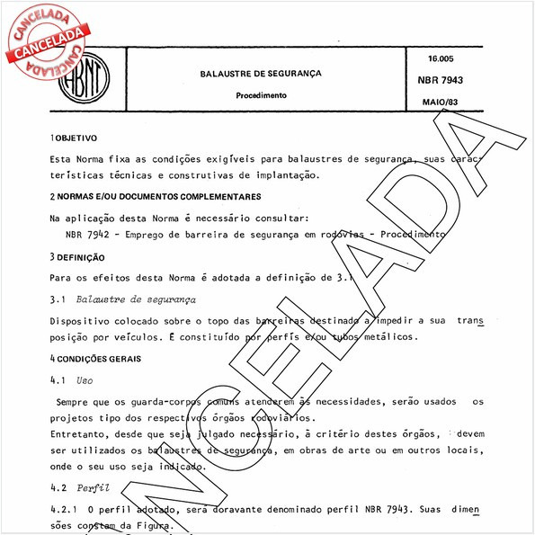 Balaustre de segurança