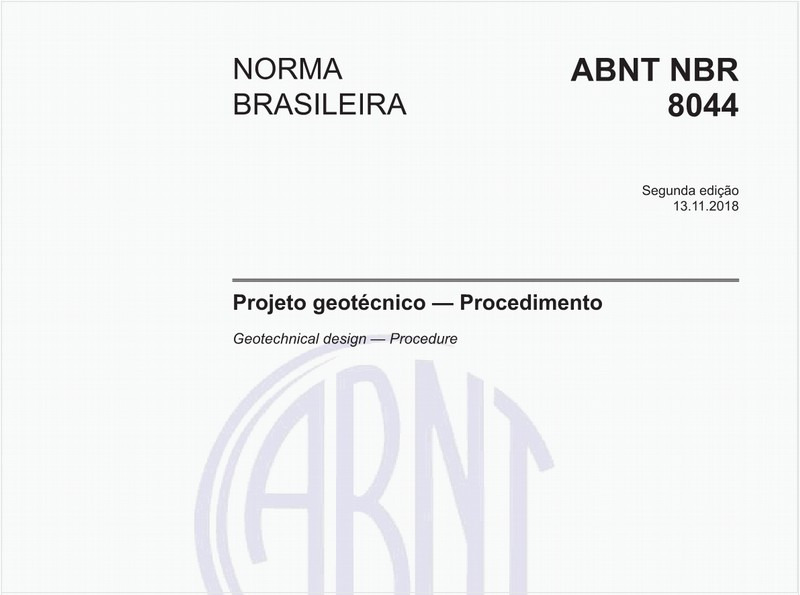 Projeto geotécnico - Procedimento