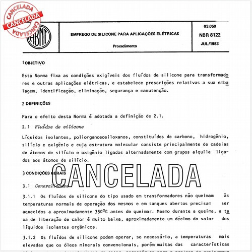 Emprego de silicone para aplicações elétricas