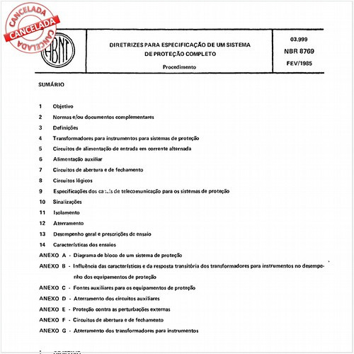 Diretrizes para especificação de um sistema de proteção completo