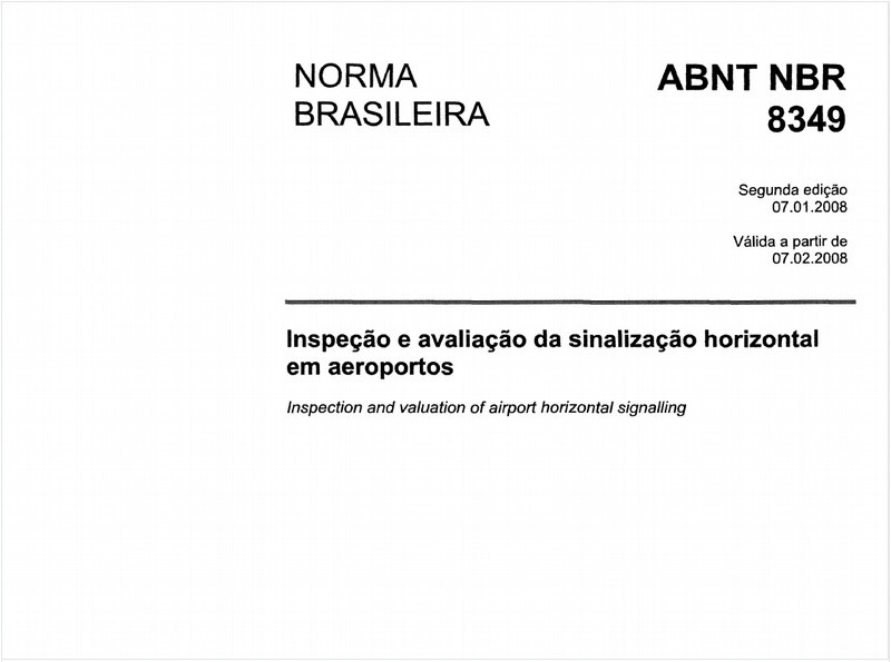Inspeção e avaliação de sinalização horizontal em aeroportos