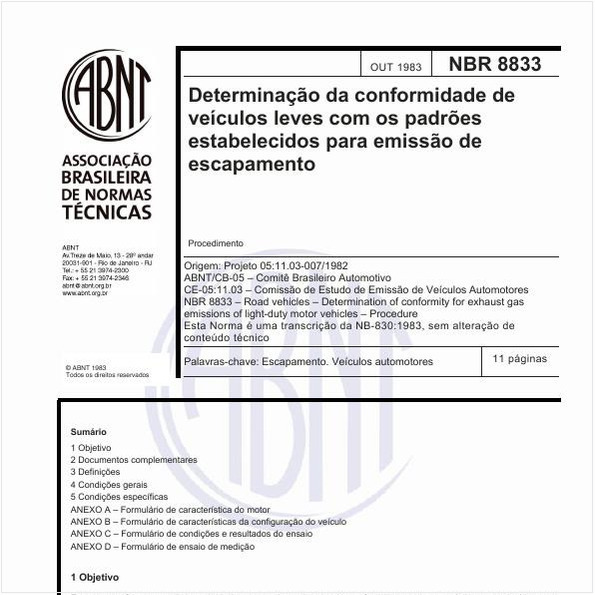 Determinação da conformidade de veículos leves com os padrões estabelecidos para emissão de escapamento - Procedimento