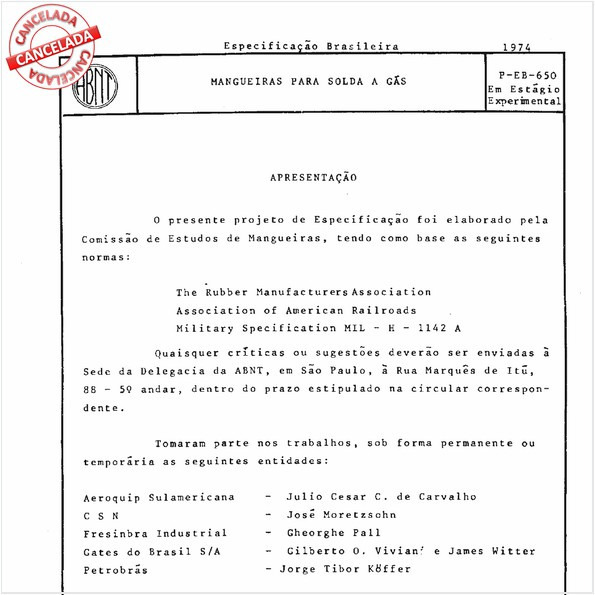 Mangueiras para solda a gás