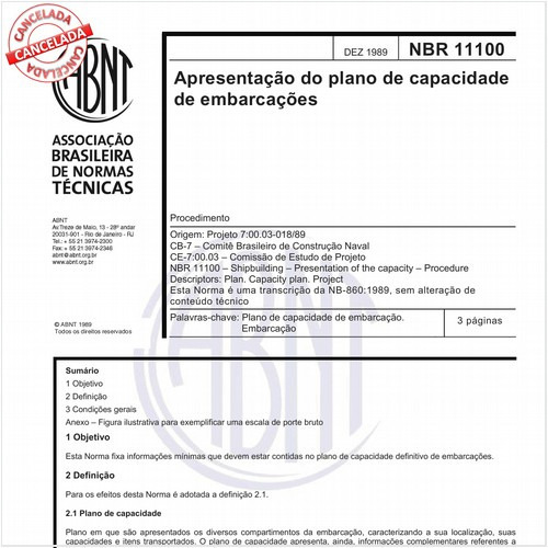 Apresentação do plano de capacidade de embarcação