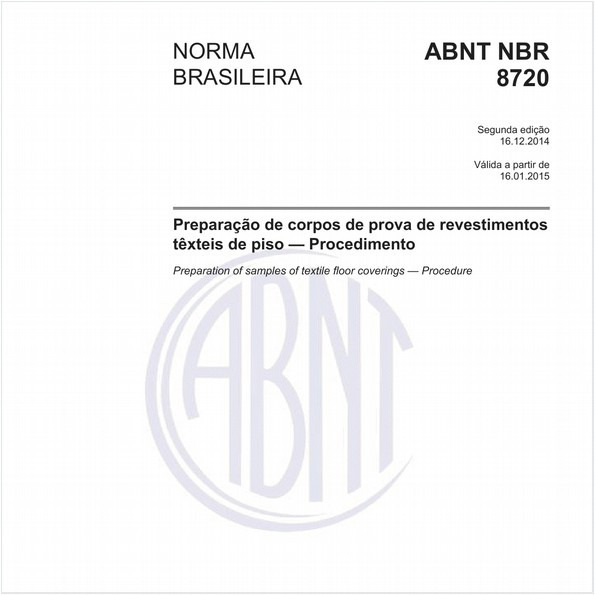 Preparação de corpos de prova de revestimentos têxteis de piso — Procedimento