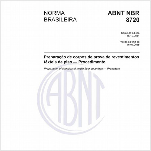 Preparação de corpos de prova de revestimentos têxteis de piso — Procedimento