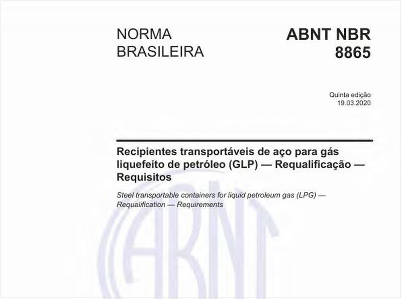 Recipientes transportáveis de aço para gás liquefeito de petróleo (GLP) - Requalificação - Requisitos
