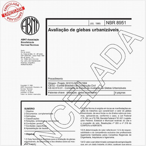 Avaliação de glebas urbanizáveis