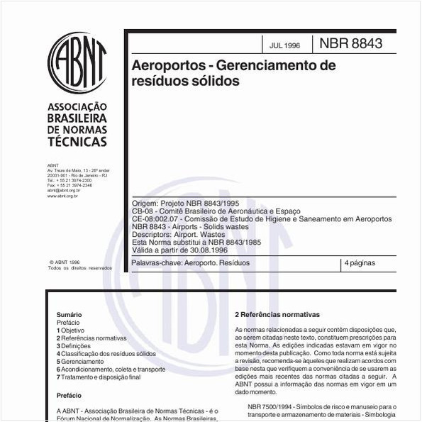 Aeroportos - Gerenciamento de resíduos sólidos