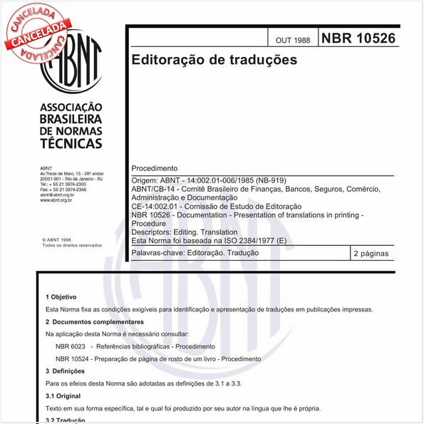 Editoração de traduções