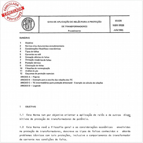 Guia de aplicação de relés para a proteção de transformadores