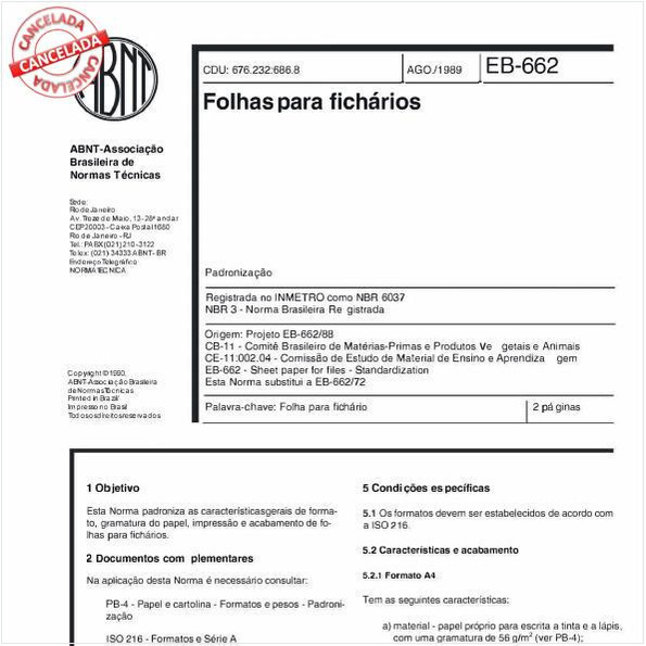 Folhas para fichários