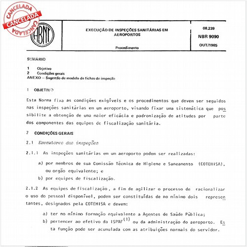 Execução de inspeções sanitárias em aeroportos