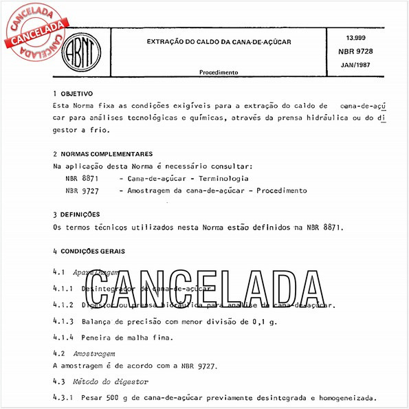 Extração do caldo da cana-de-açúcar
