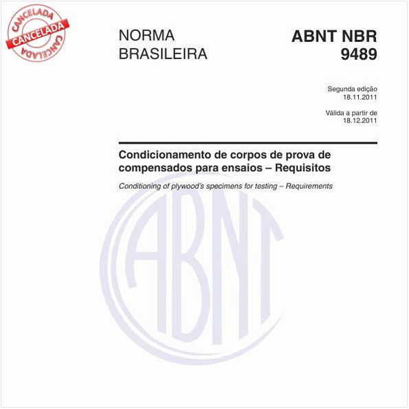 Condicionamento de corpos de prova de compensados para ensaios – Requisitos