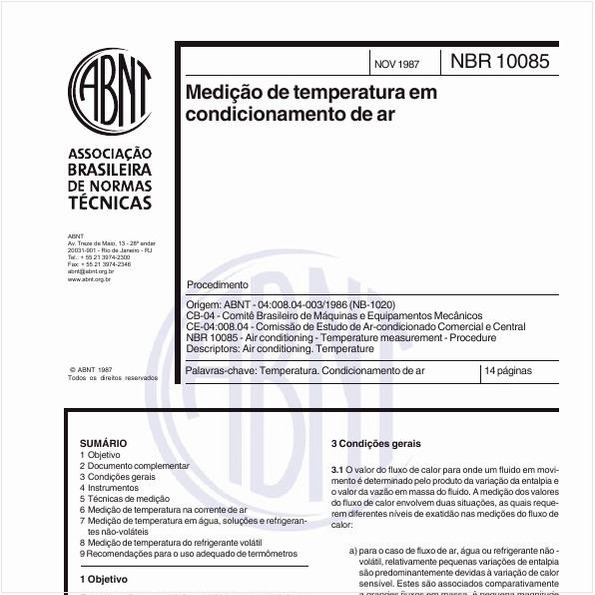 Medição de temperatura em condicionamento de ar - Procedimento