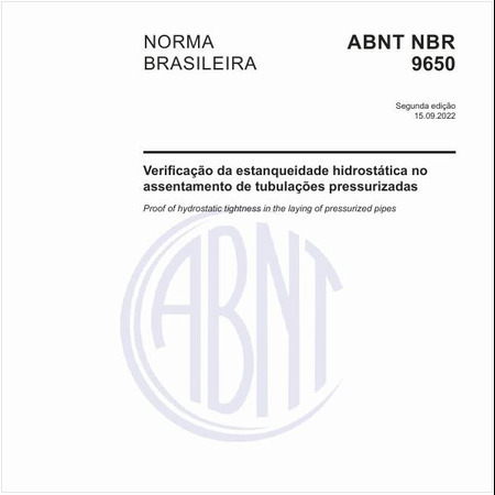 Verificação da estanqueidade hidrostática no assentamento de tubulações pressurizadas