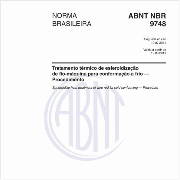 Tratamento térmico de esferoidização de fio-máquina para conformação a frio — Procedimento