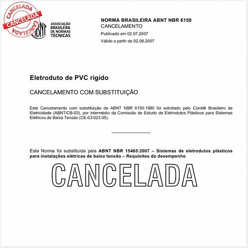 Eletroduto de PVC rígido