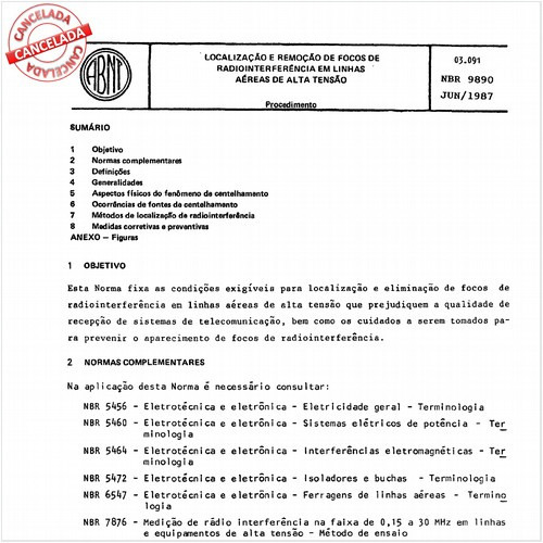 Localização e remoção de focos de radiointerferência em linhas aéreas de alta tensão