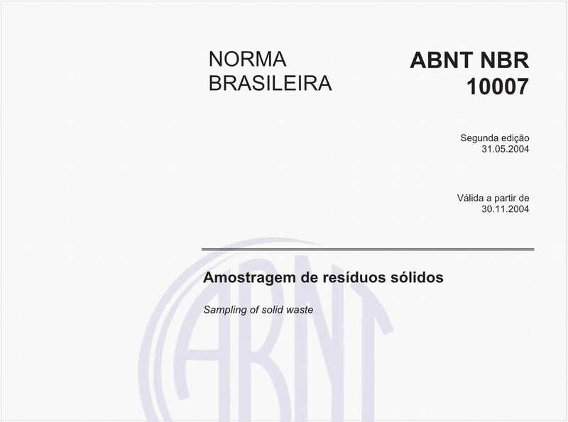 Amostragem de resíduos sólidos