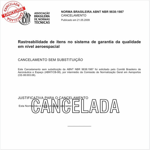 Rastreabilidade de itens no sistema de garantia da qualidade em nível aeroespacial