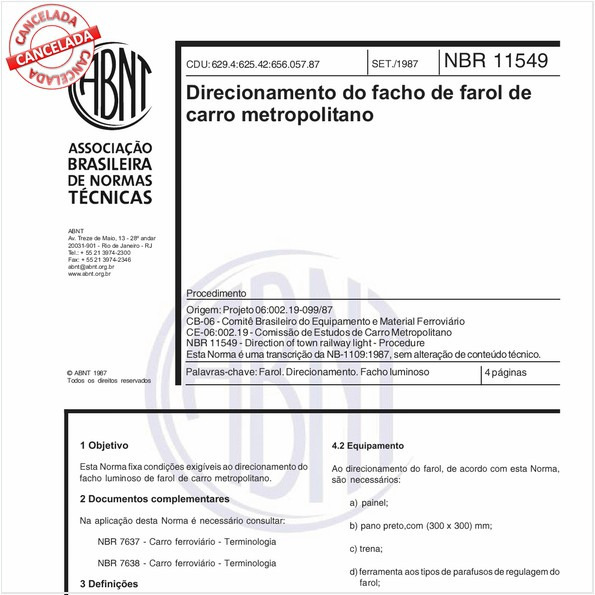 Direcionamento do facho de farol de carro metropolitano