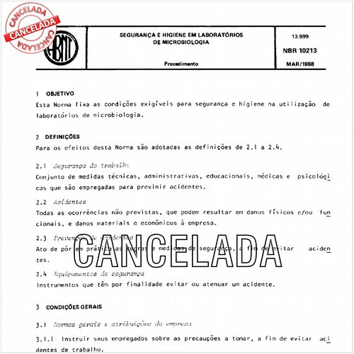 Seguranca e higiene em laboratórios de microbiologia