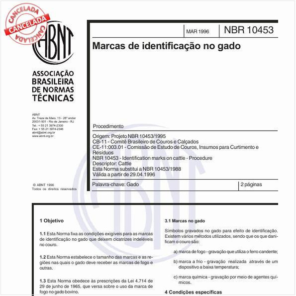 Marcas de identificação no gado