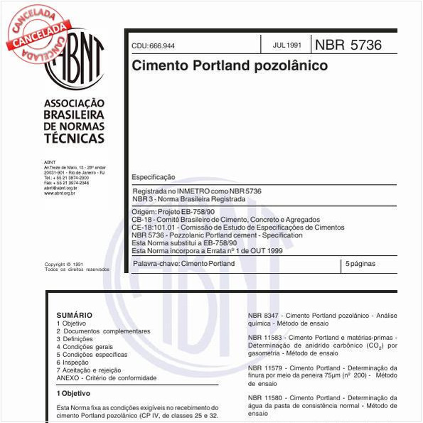 Cimento Portland pozolânico