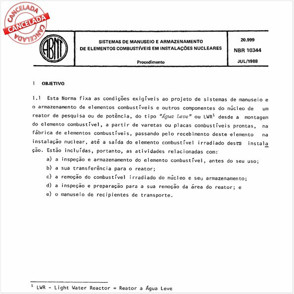 Sistemas de manuseio e armazenamento de elementos combustíveis em instalações nucleares