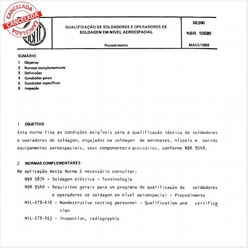 Qualificação de soldadores e operadores de soldagem em nível aeroespacial